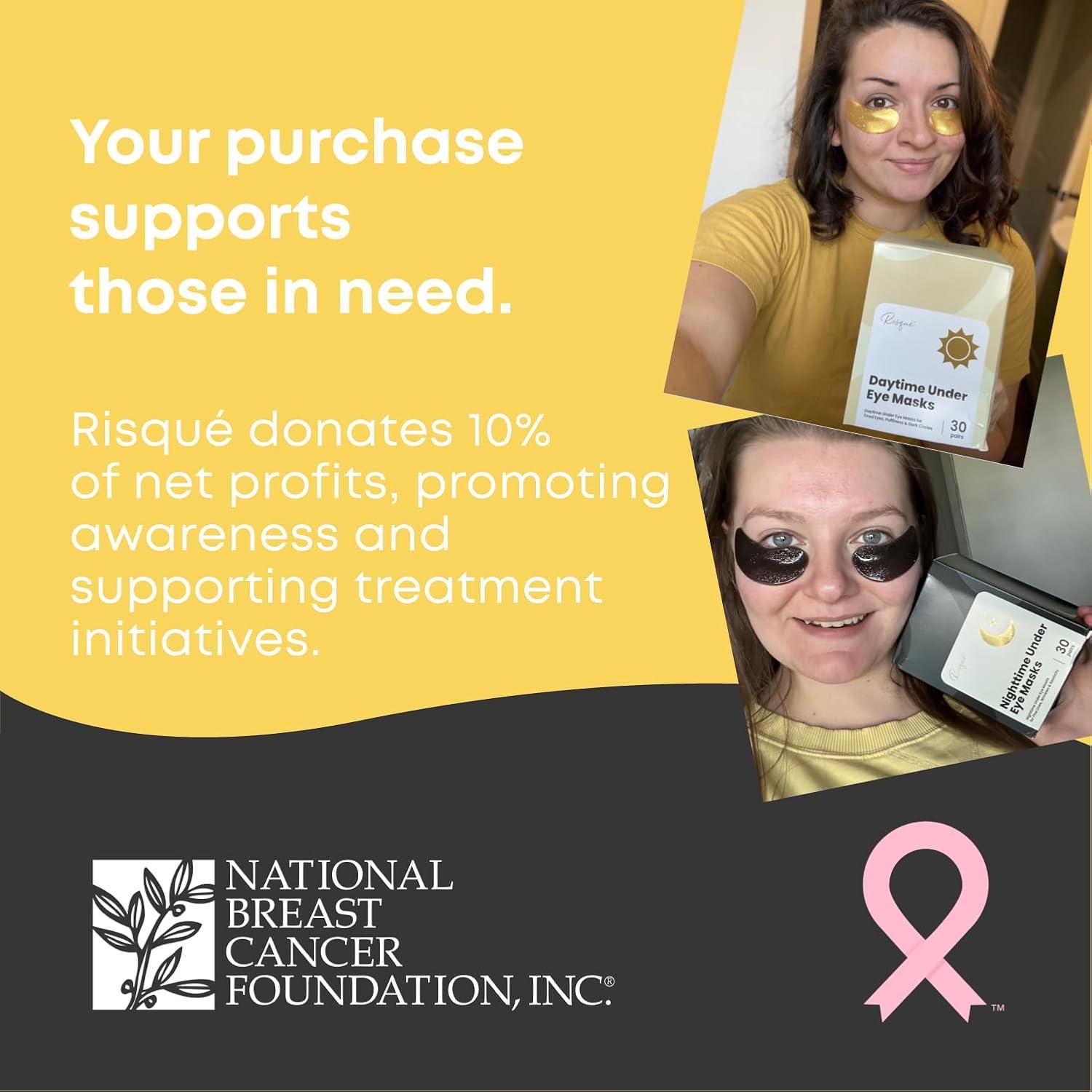 Parches para Ojos Risqué - 60 Pares Hidratantes Día y Noche