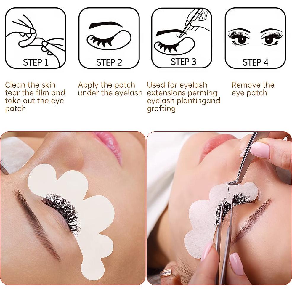 50 Pares Almohadillas Gel Ojos Yisu Rosa Autoadhesivas