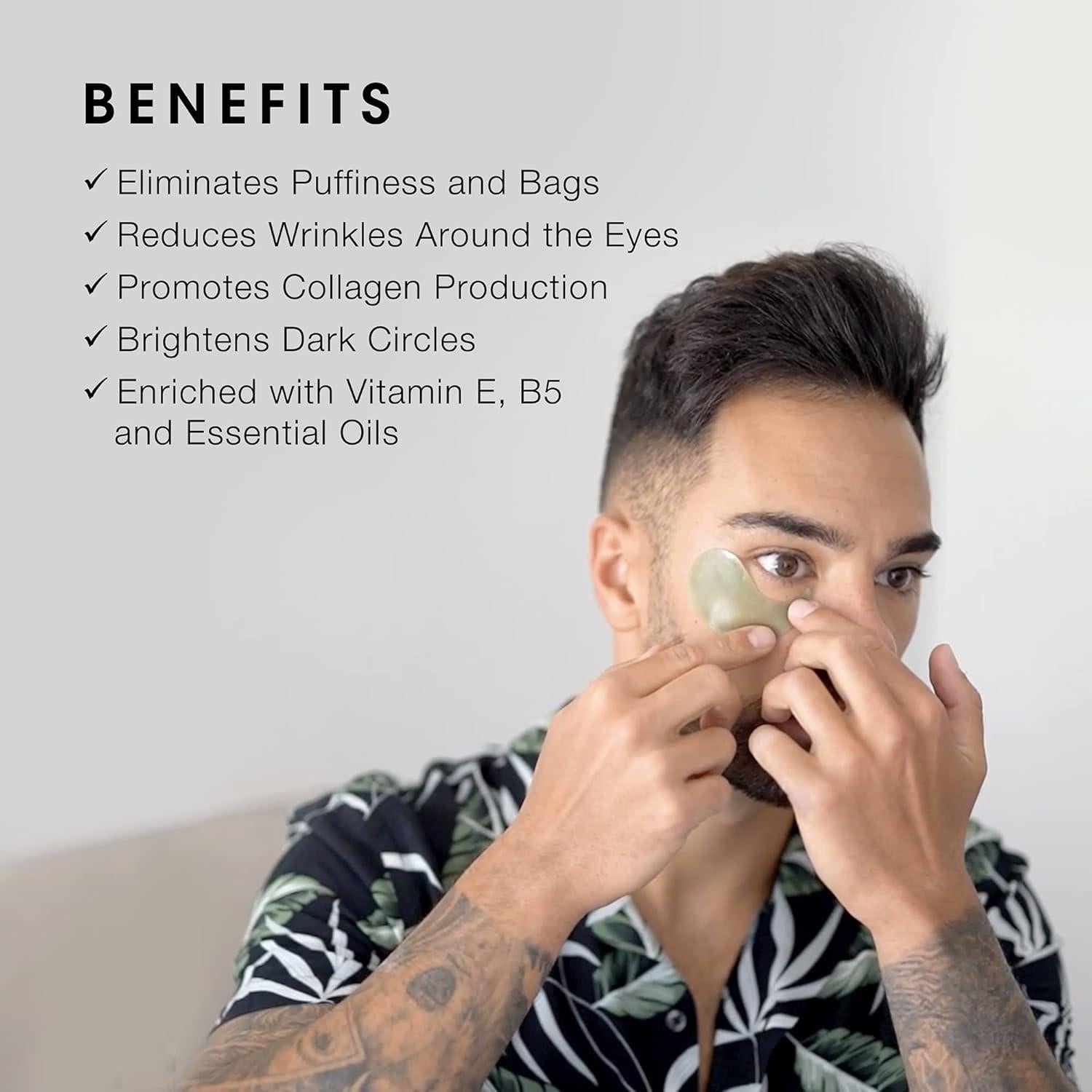 Parche de Gel para Ojos Pacinos - 60 Piezas, Anti-Hinchazón y Arrugas