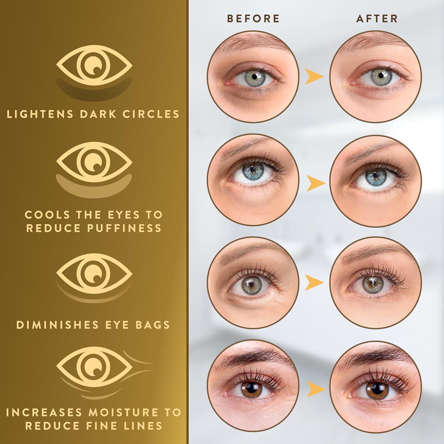 Parche para Ojos 72 Parches Colágeno Puro Oro 24K