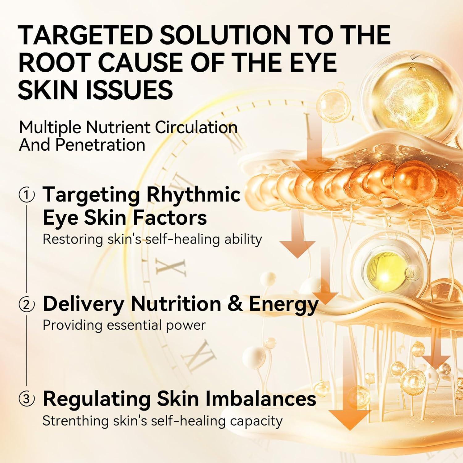 Parches para Ojos LANBENA con Vitamina C - 30 Pares Hidratantes