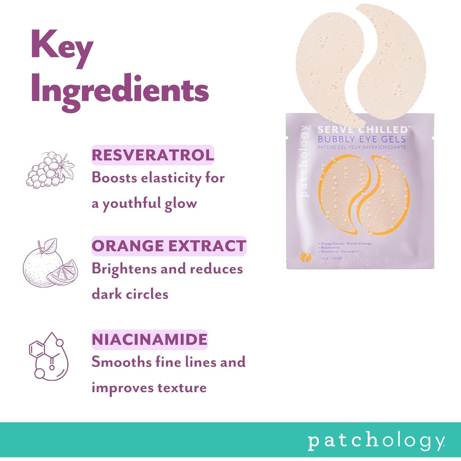 Parches Hidratantes para Ojos Patchology Serve Chilled - 5 Pares