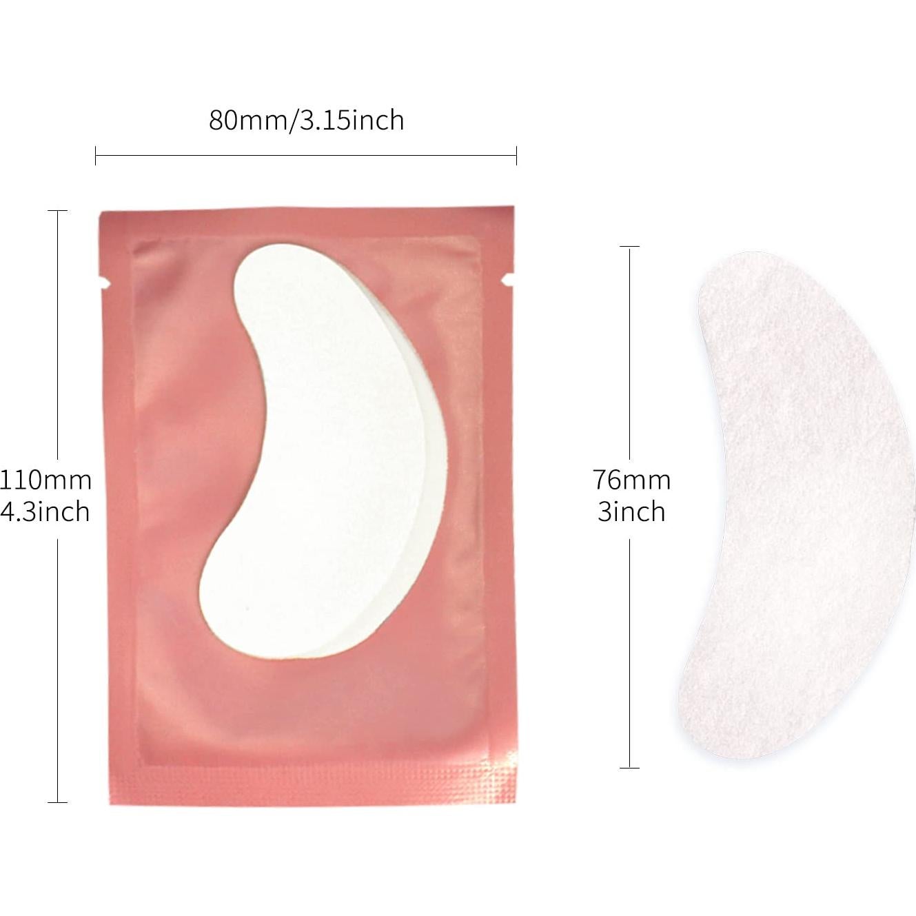 Almohadillas de Gel para Ojos VEYES INC - 50 Pares Rosa