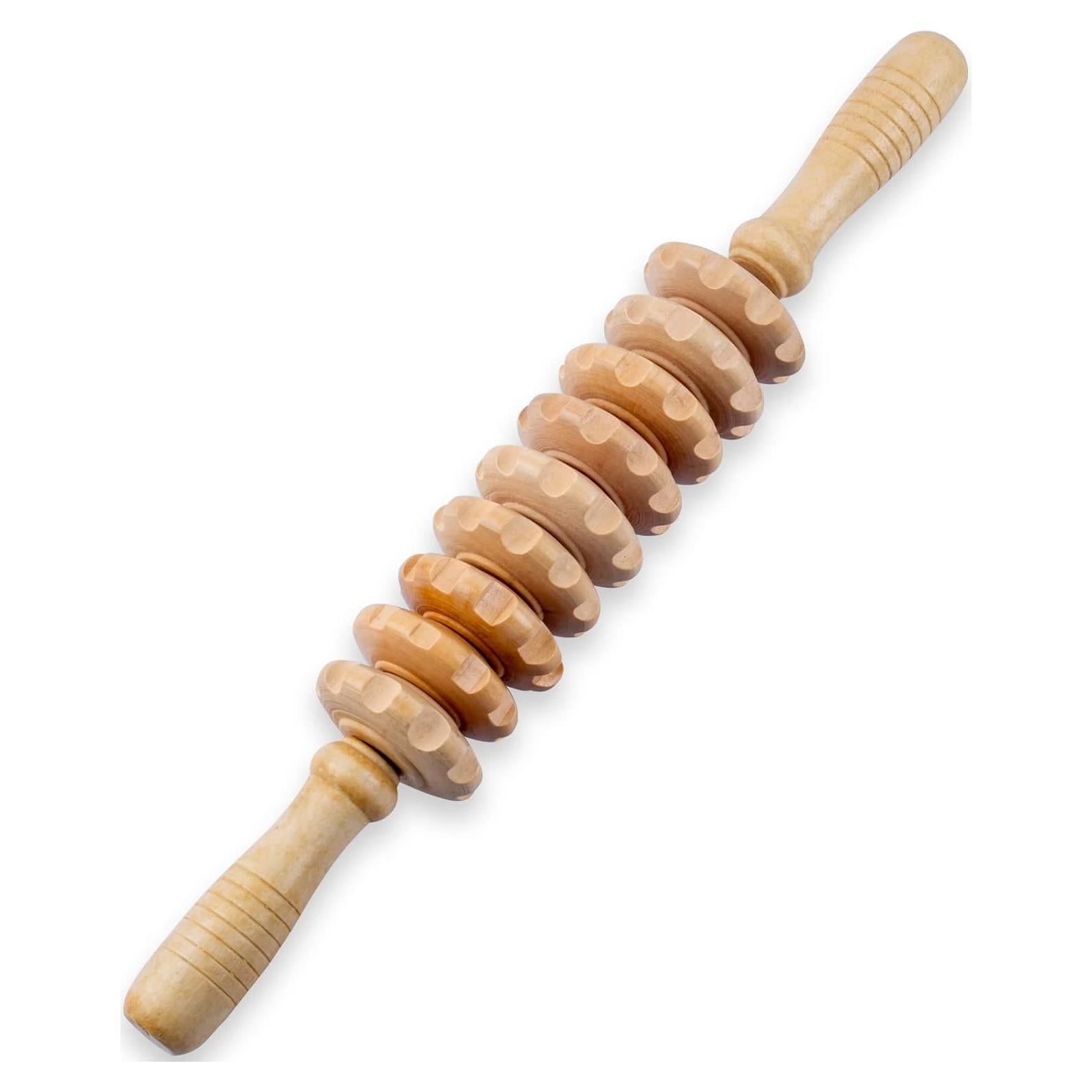 Rodillo de Masaje de Madera Cococar 37.8 cm Anticelulitis