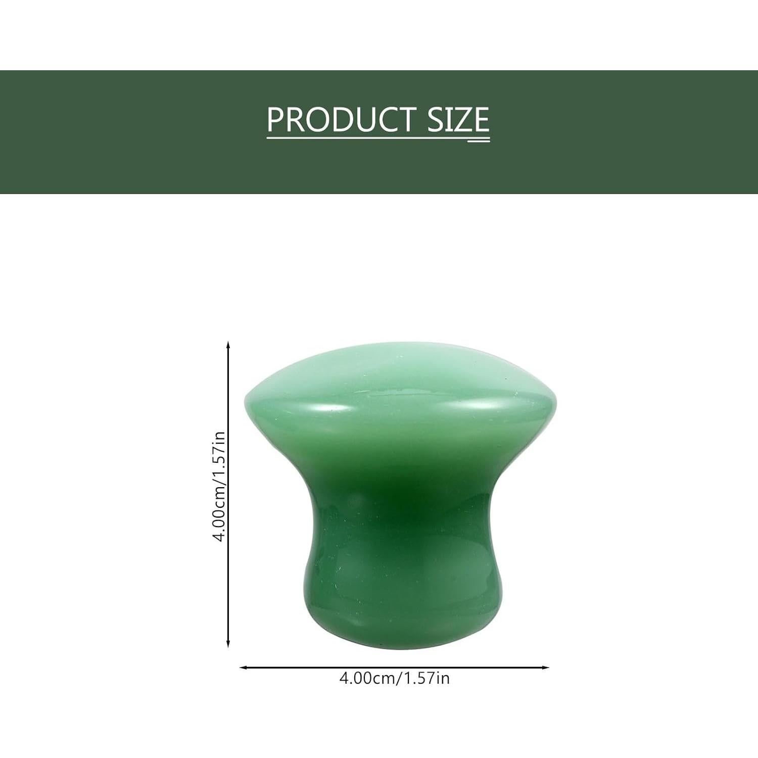 Masajeador Facial Gua Sha FOMIYES - 2 Piezas Jade Verde