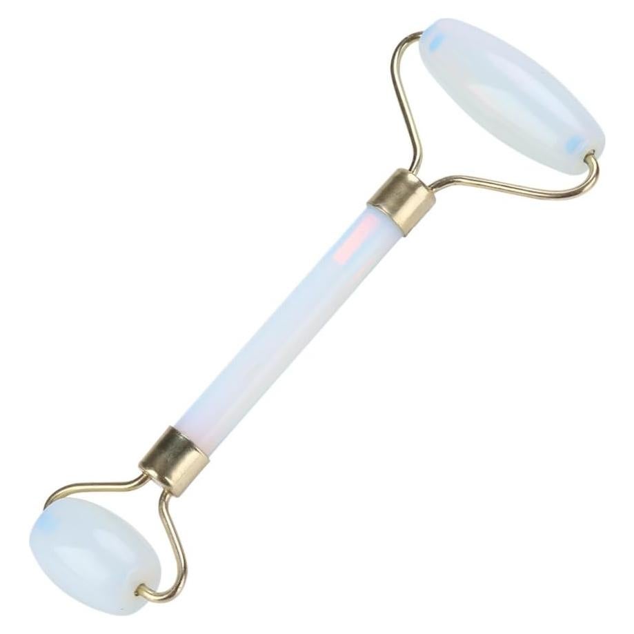 Rodillo de Belleza de Jade Natural Walfront Doble Cabeza 15x5.5cm