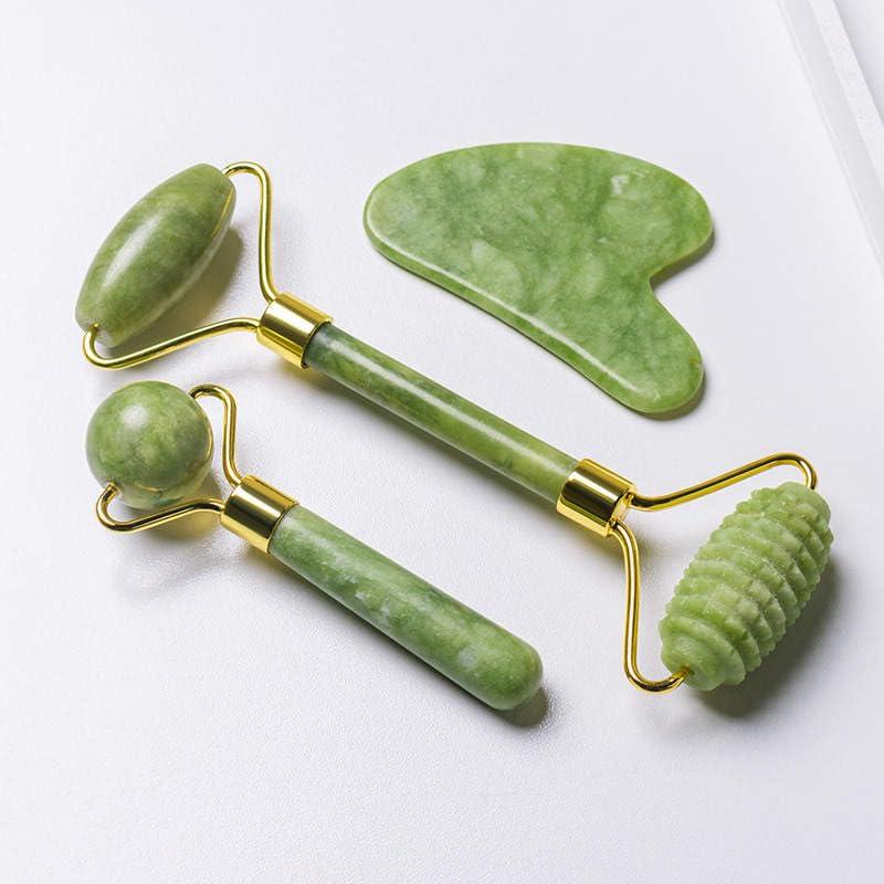 Rodillo de Jade y Gua Sha 3 en 1 Albert Yan - Belleza Facial