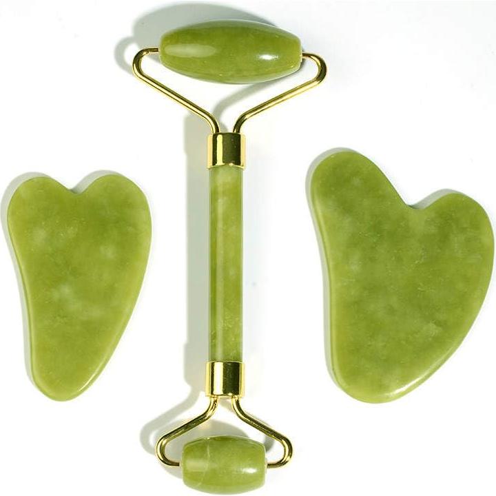 Rodillo de Jade y Gua Sha 3 en 1 Albert Yan - Belleza Facial