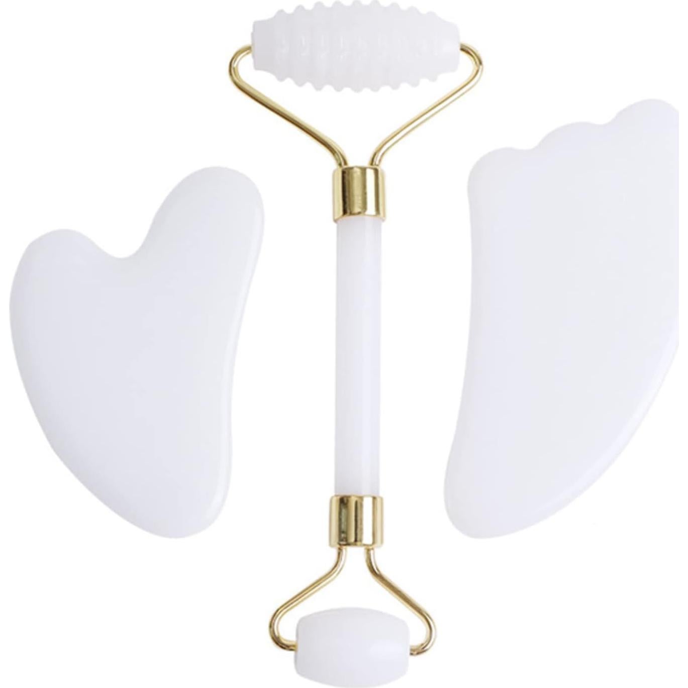 Rodillo de Jade Natural IDOBLO Masaje Facial Antienvejecimiento