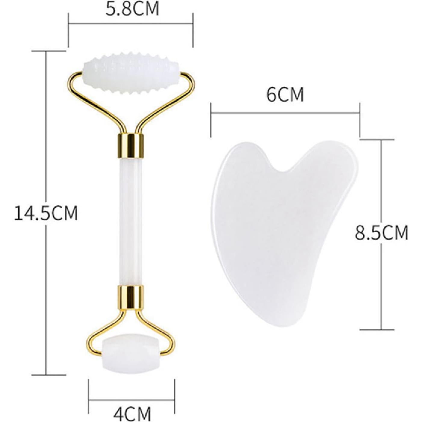 Rodillo de Jade Natural IDOBLO Masaje Facial Antienvejecimiento