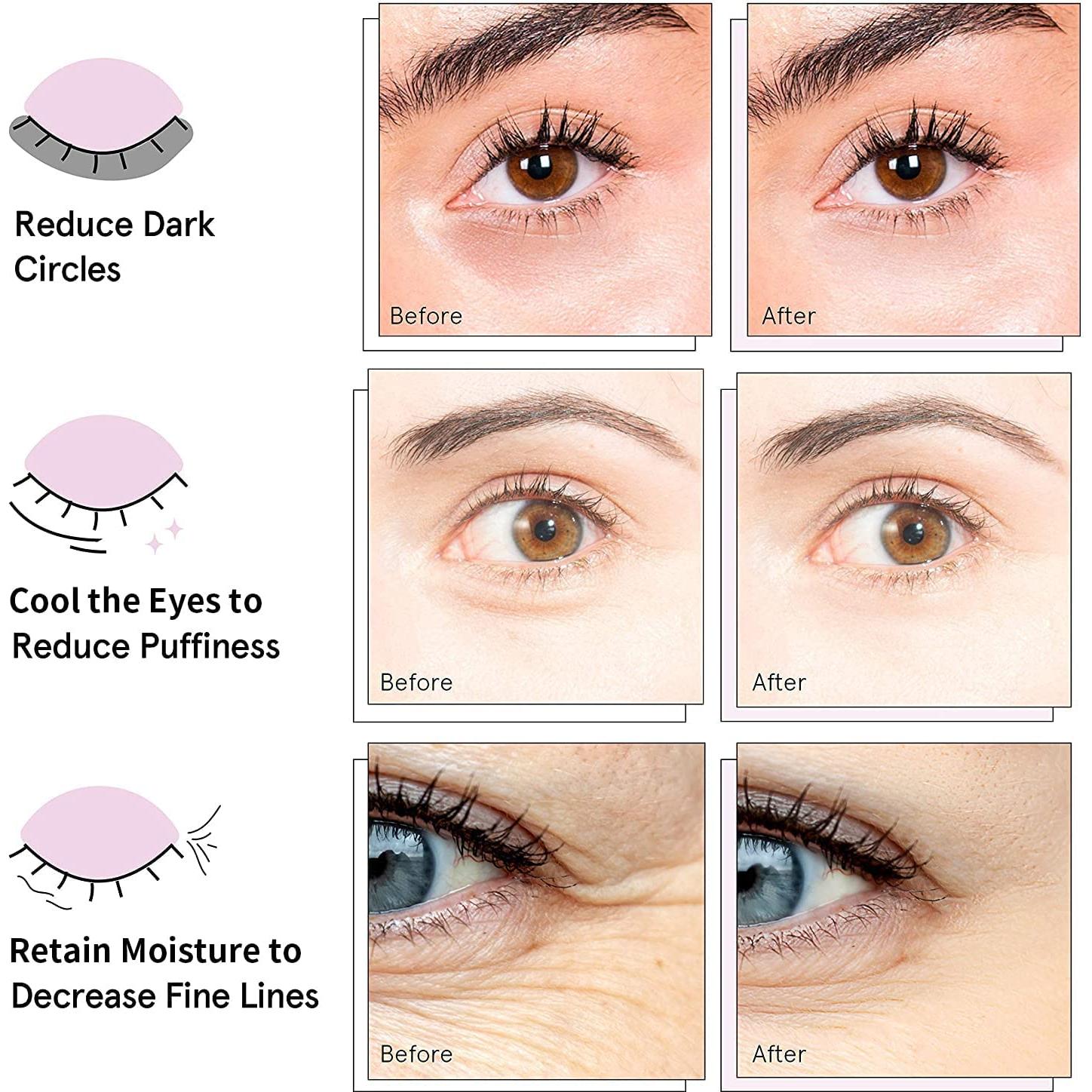 Parches para ojos AVJONE de oro 24K - 30 pares colágeno