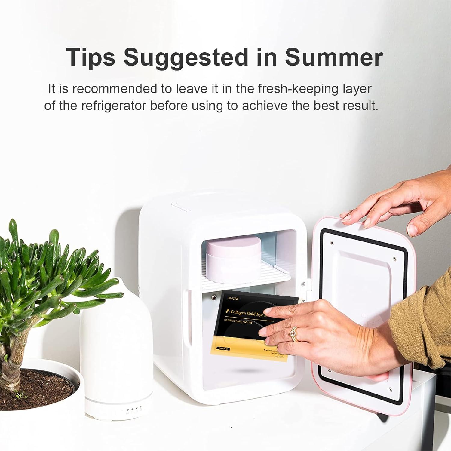 Parches para ojos AVJONE de oro 24K - 30 pares colágeno