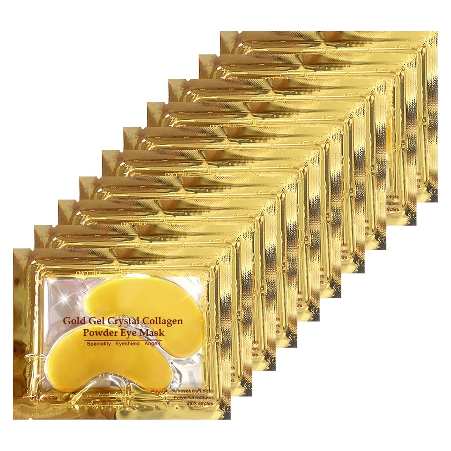 Parche para Ojos Ruzzut - 30 Pares Hidratantes de Colágeno Oro