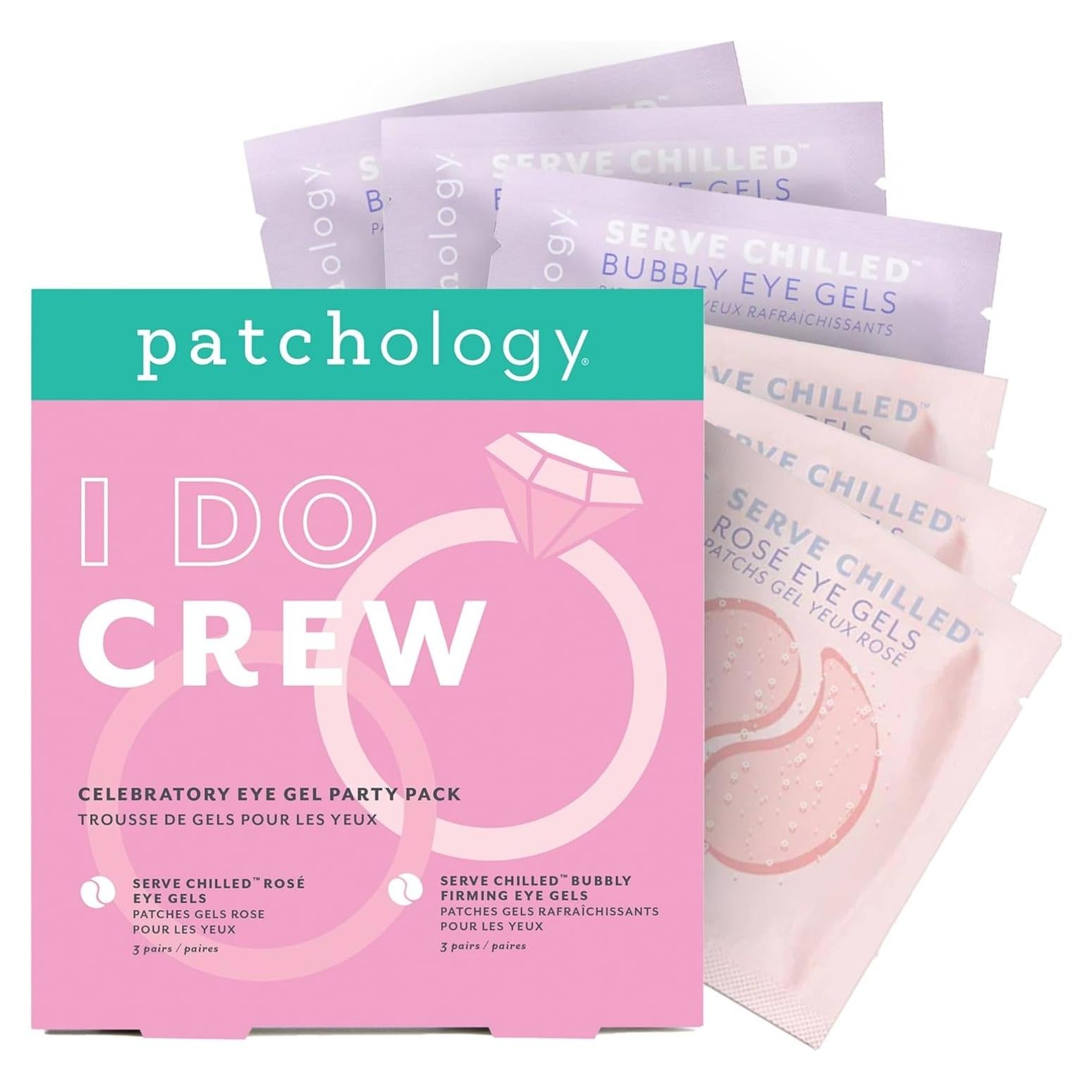 Parches Hidratantes para Ojos Patchology - Set 6 Unidades Rosé y Bubbly