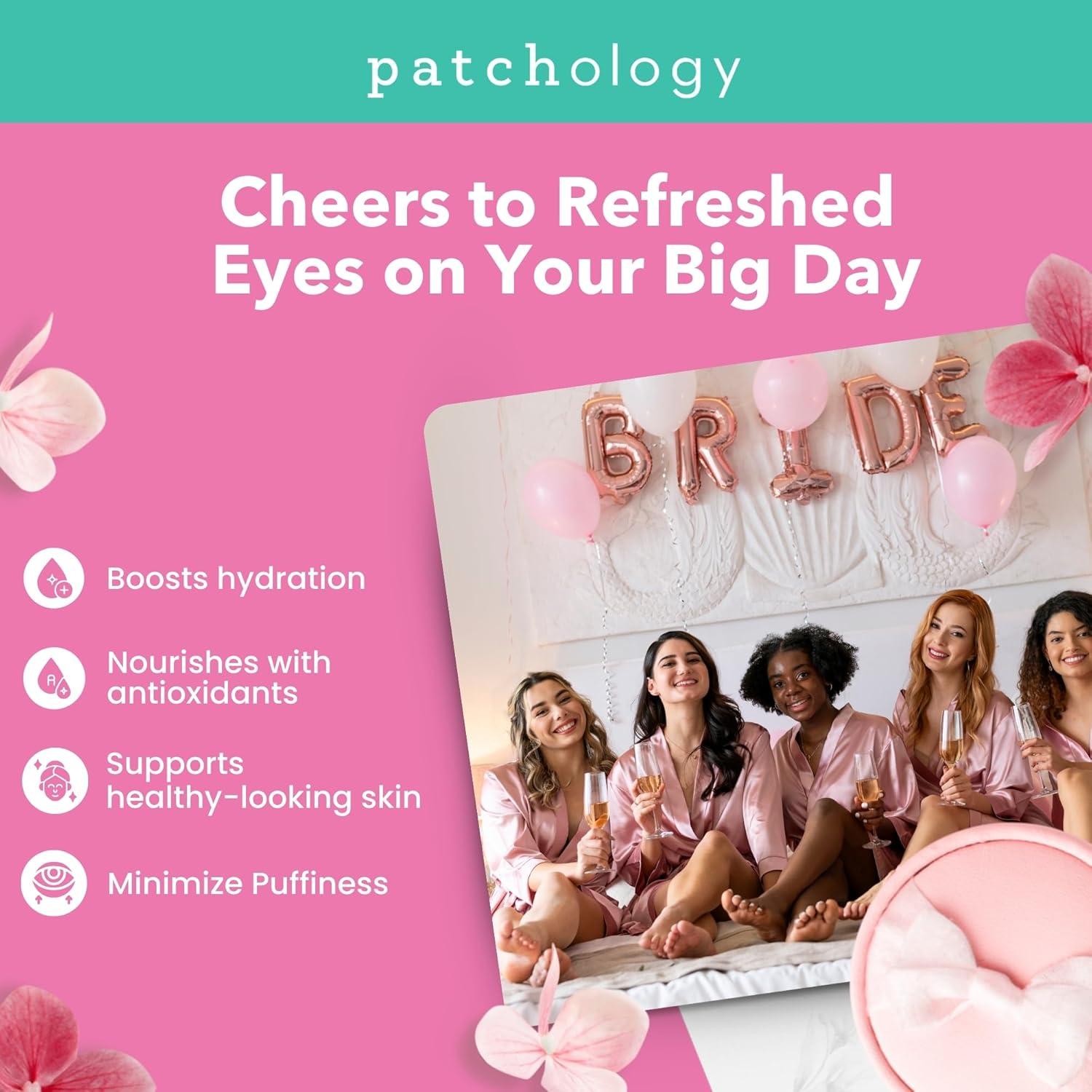 Parches Hidratantes para Ojos Patchology - Set 6 Unidades Rosé y Bubbly