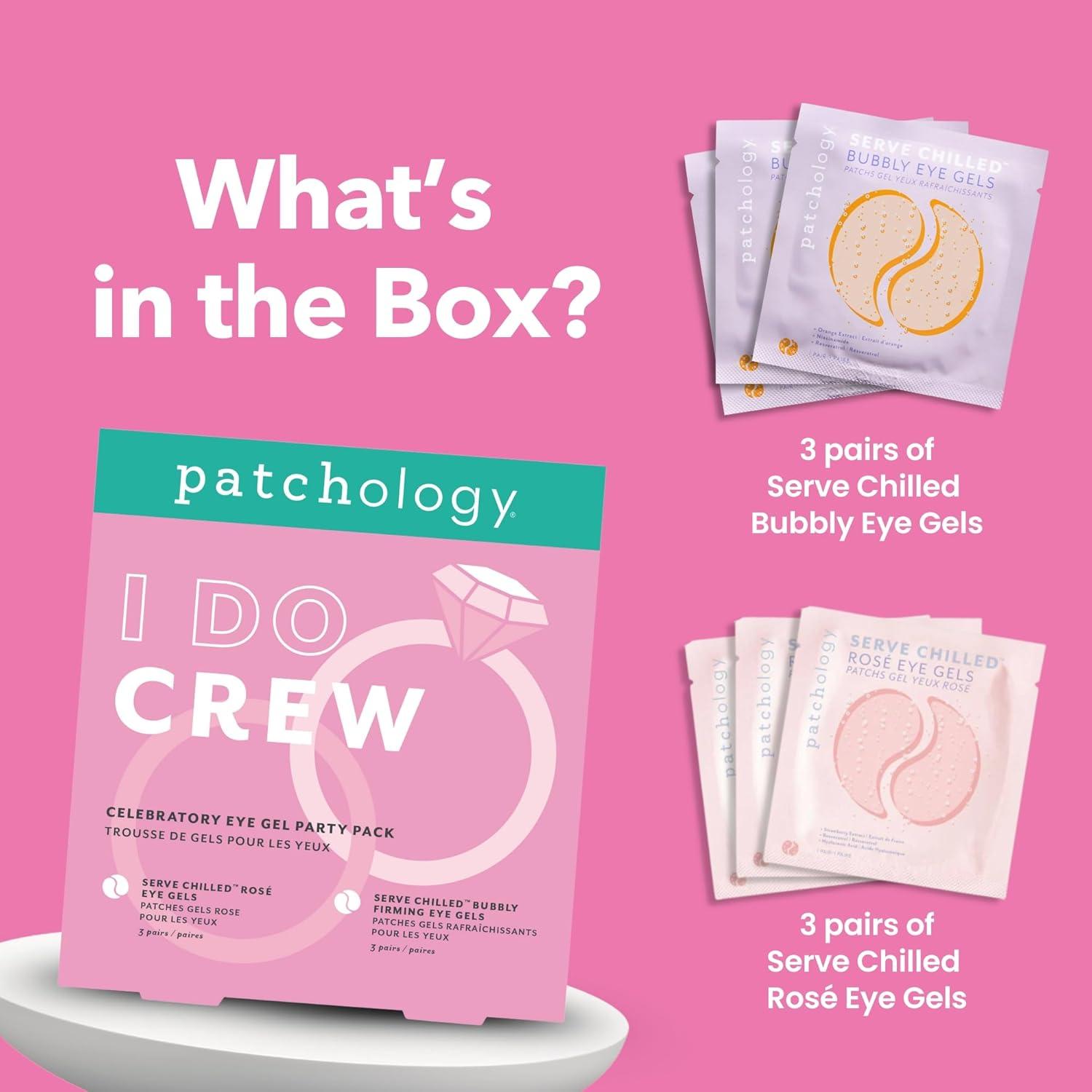 Parches Hidratantes para Ojos Patchology - Set 6 Unidades Rosé y Bubbly