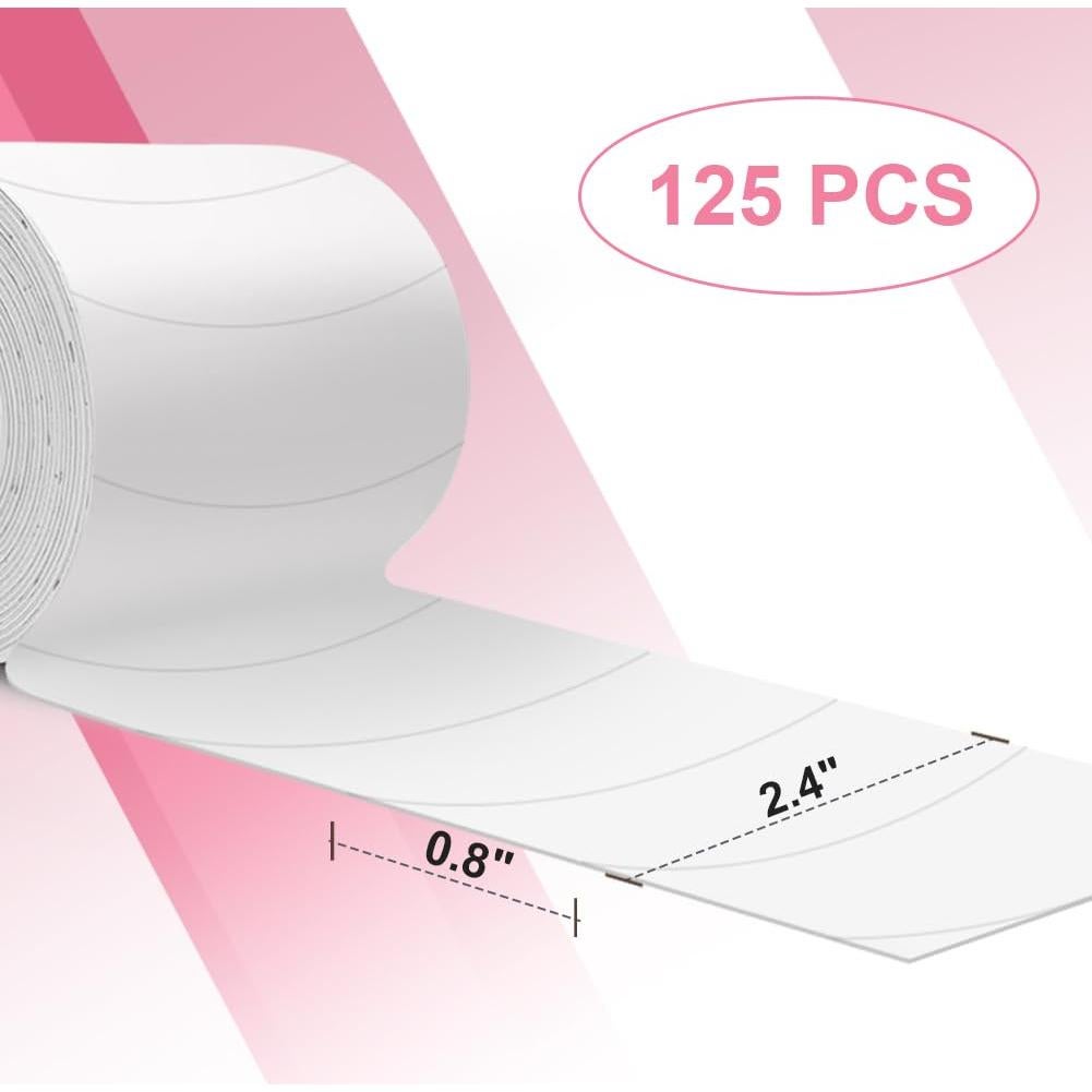 Parche de Espuma para Ojos Pre Cortado Akissos 125 PCS Hipoalergénico