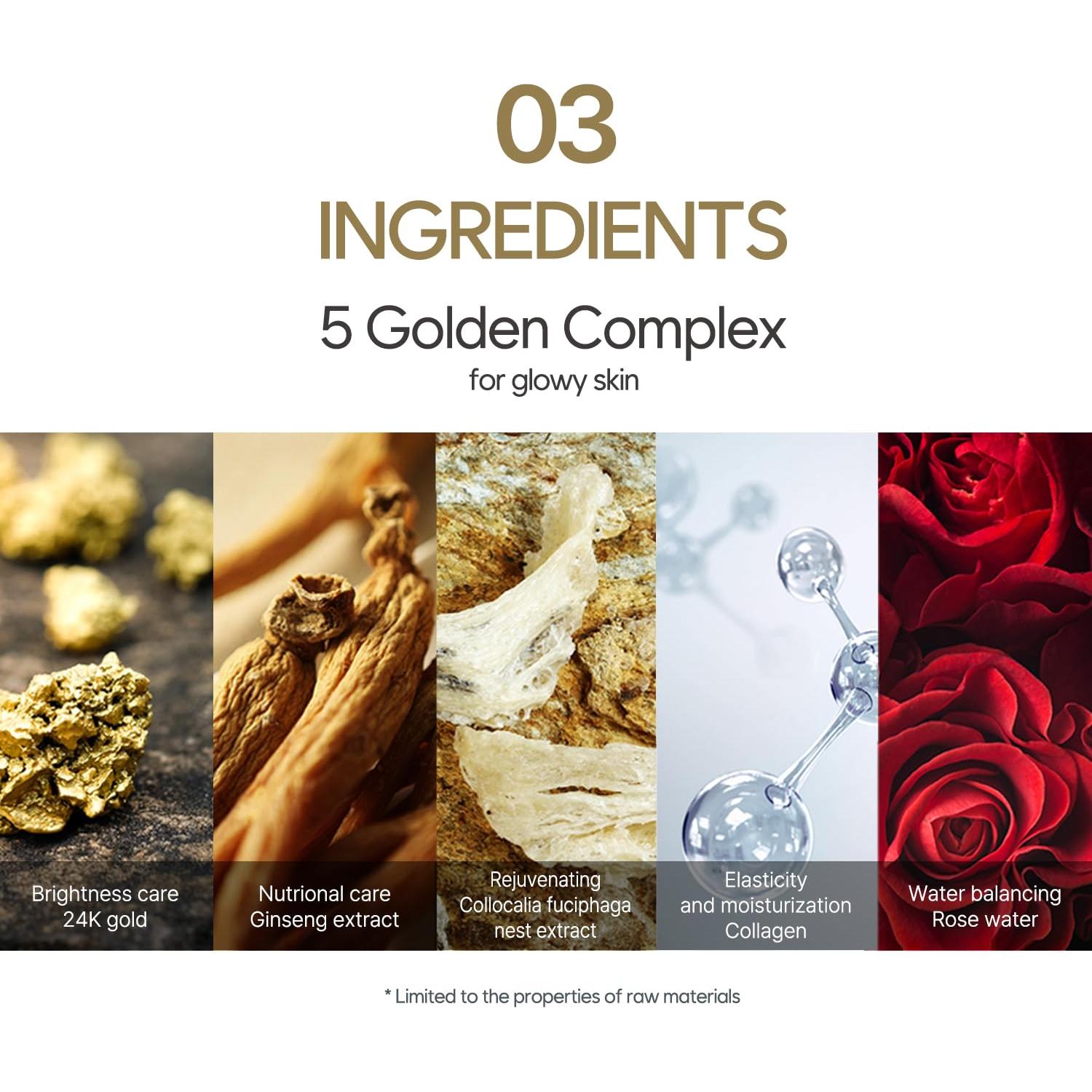 Mascarilla Hidratante de Gel Petitfee 60 Parches Oro 24K