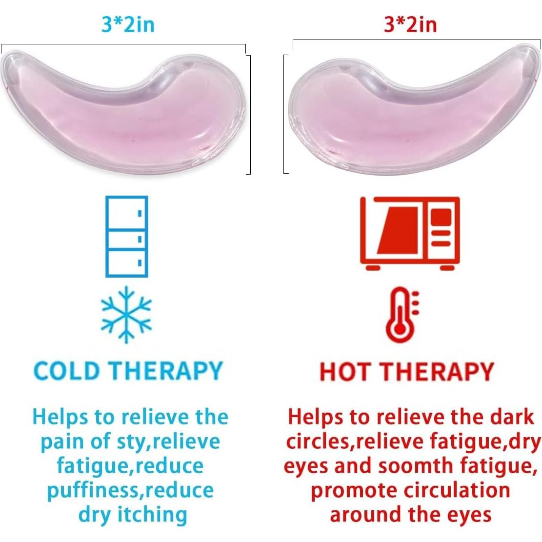 Compresa para Ojos Soulagers - Gel Frío y Calor, 6 Piezas
