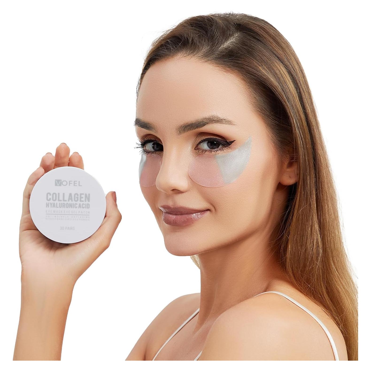 Parche para Ojos VOFEL - Hidratante Gel Colágeno 30 Pares