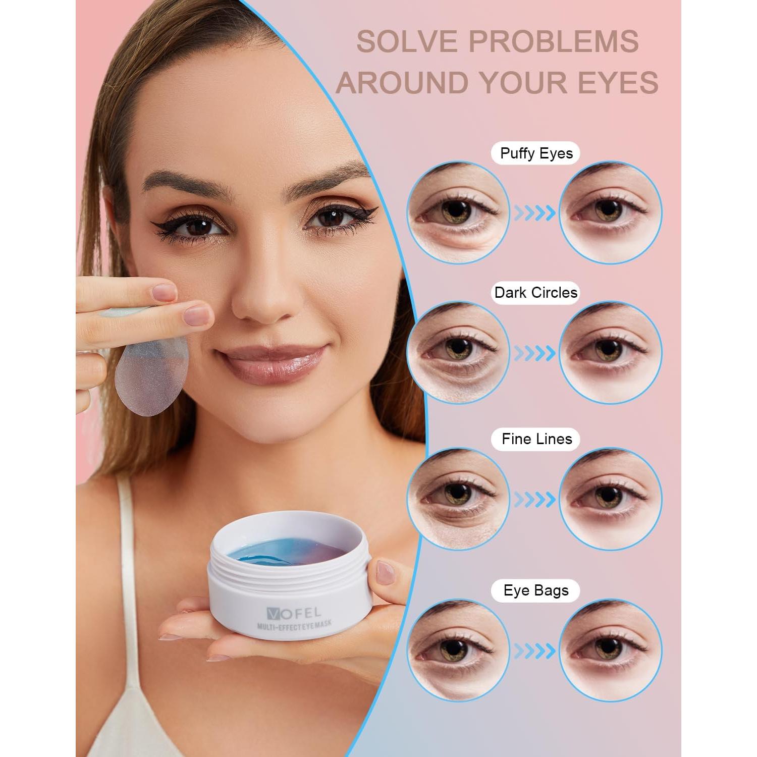 Parche para Ojos VOFEL - Hidratante Gel Colágeno 30 Pares