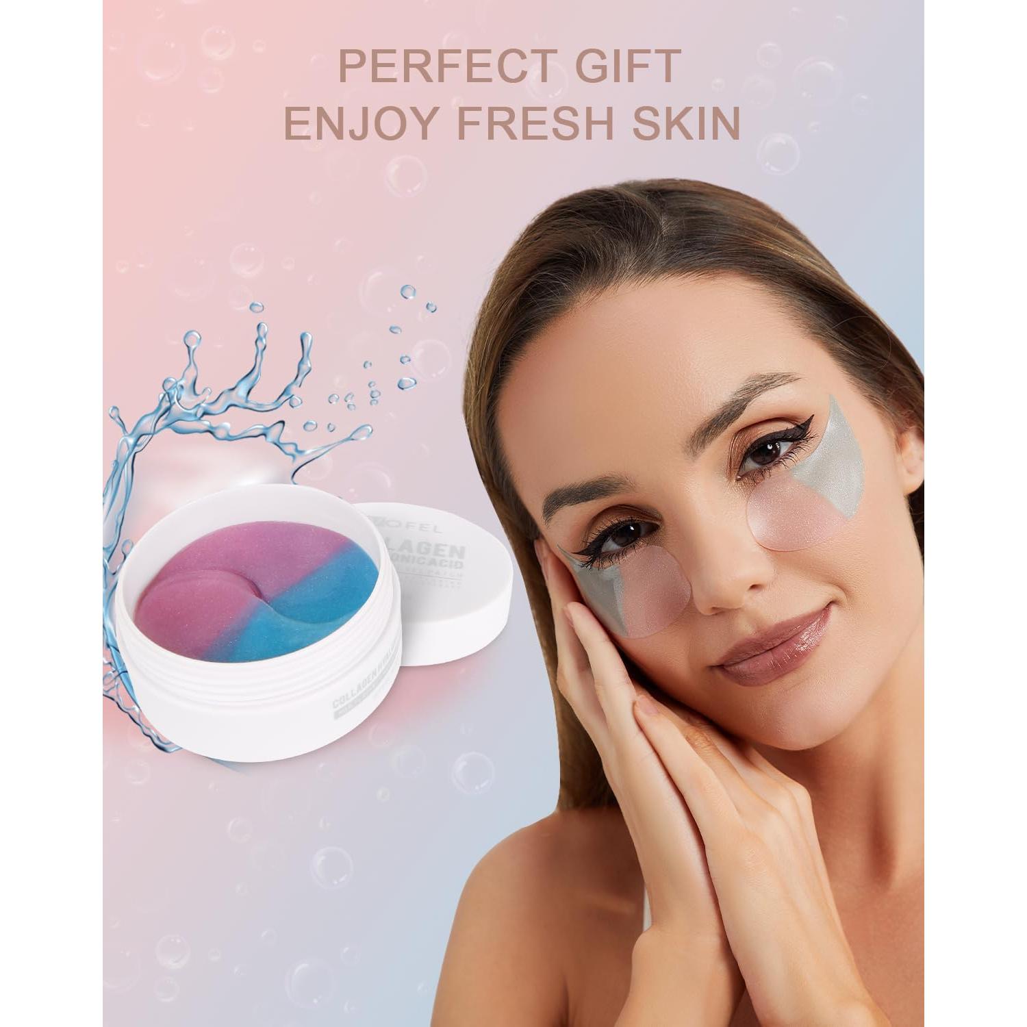 Parche para Ojos VOFEL - Hidratante Gel Colágeno 30 Pares