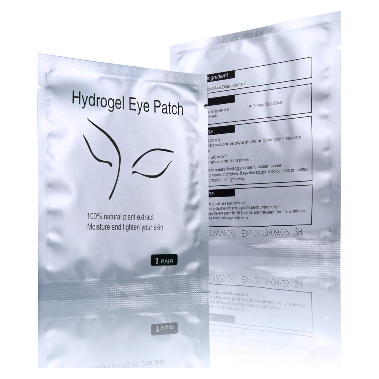 Parches de Gel para Ojos V world - 100 Pares Hidratantes