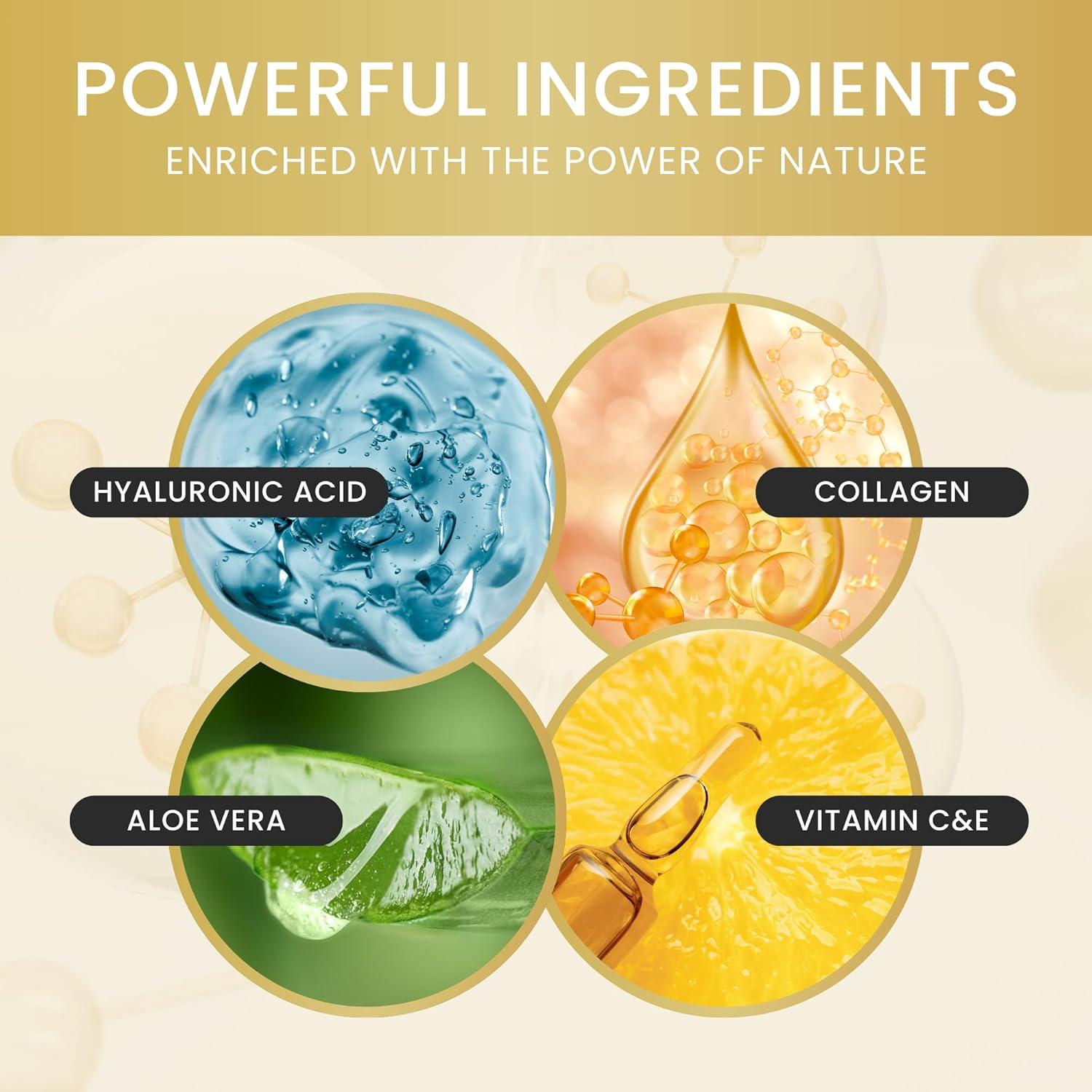 Parches para los Ojos de Oro 24K Top Fortune - 32 Pares