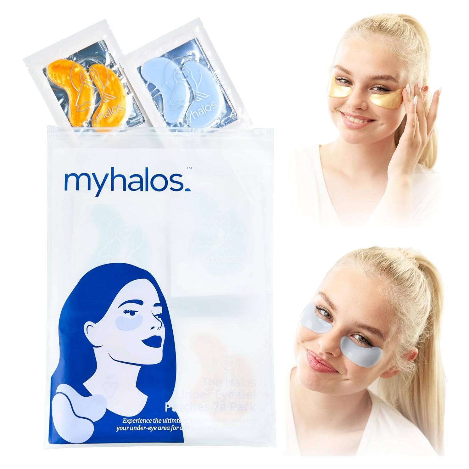Mascarillas para Ojos MyHalos - 24 Parches Gel Hidratantes