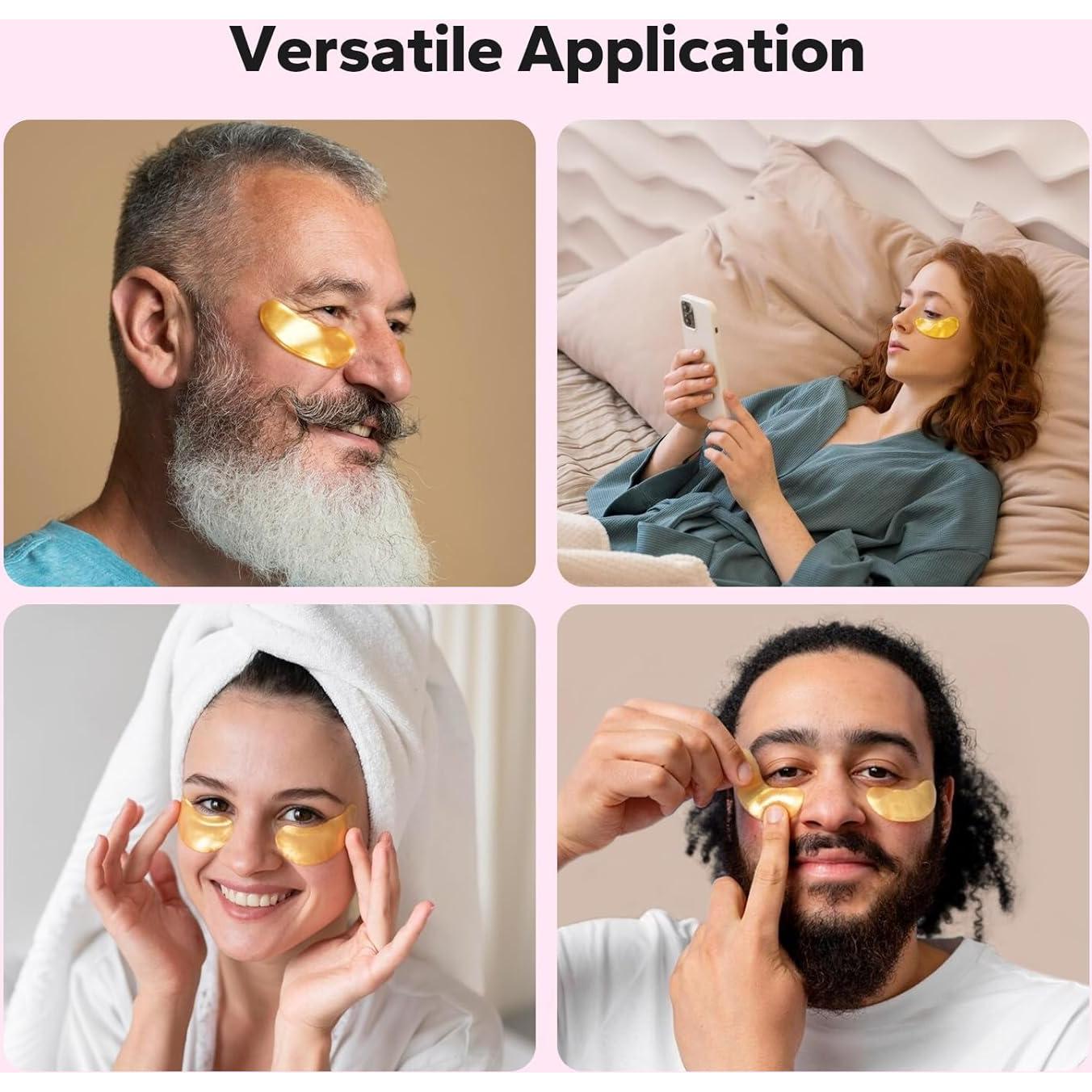 Parches de Ojos Komoko 25 Pares 24K Colágeno Anti-Envejecimiento