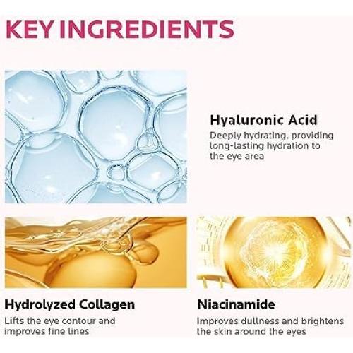 Mascarillas para Ojos ZealSea - 12 Pares Hidratantes Anti-Ojeras