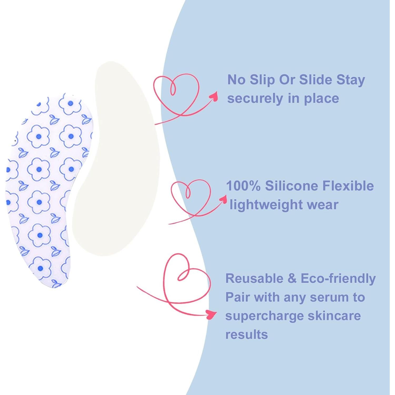 Parche para Ojos Reutilizable Viigunence - 2 Pares Silicona