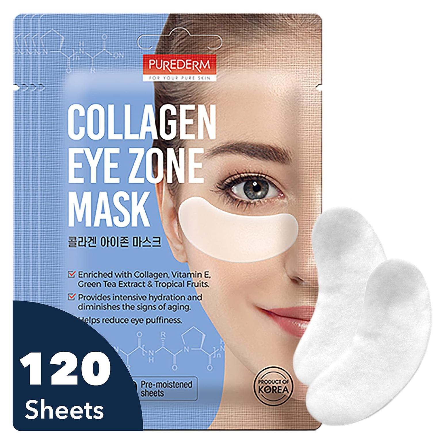 Mascarilla de Colágeno Purederm Deluxe para Ojos - 4 Parches Antienvejecimiento