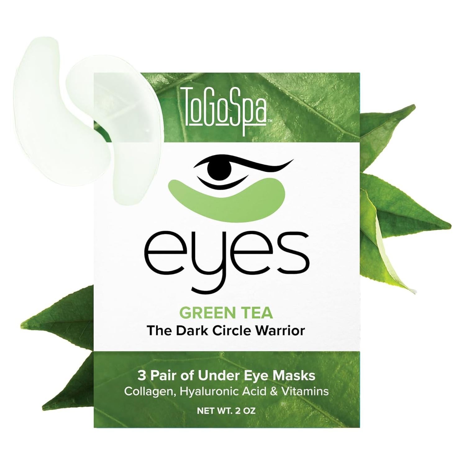 Almohadillas de Gel Antienvejecimiento ToGoSpa Té Verde - 3 Unidades