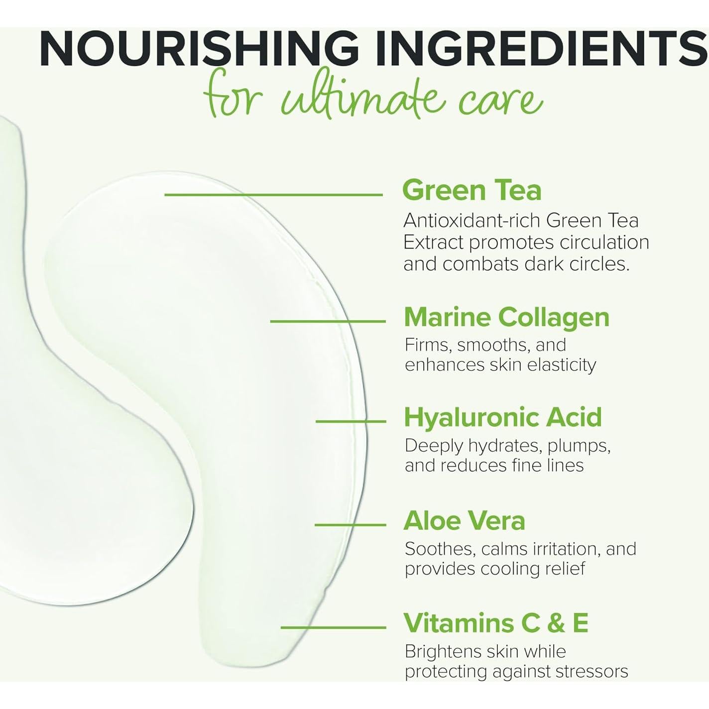 Almohadillas de Gel Antienvejecimiento ToGoSpa Té Verde - 3 Unidades