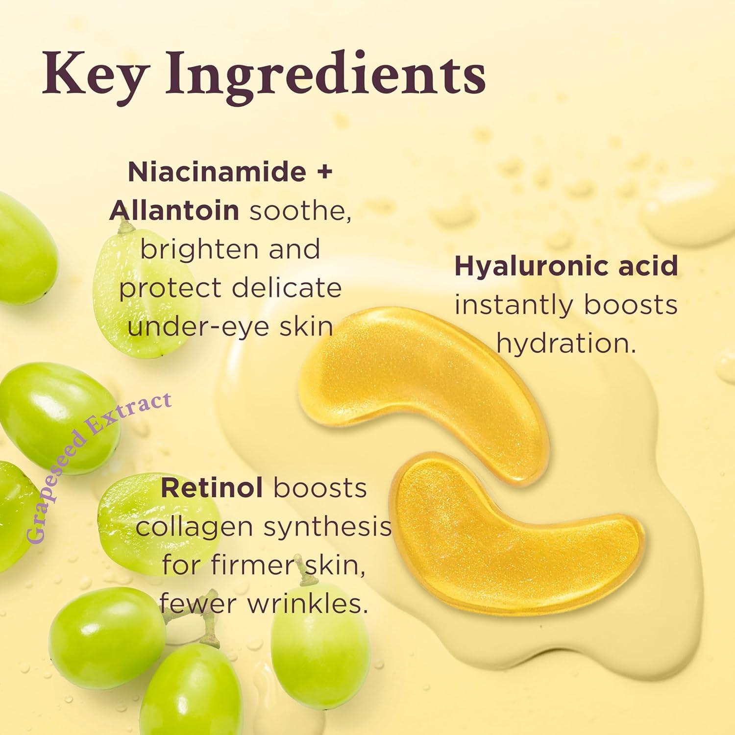 Mascarilla de Ojos de Oro MATKAS - 20 Pares, Anti-Ojeras y Anti-Hinchazón