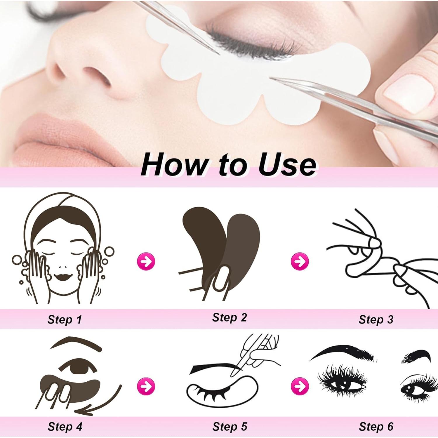 100 Pares Almohadillas de Gel SANARITA para Ojos Rosa