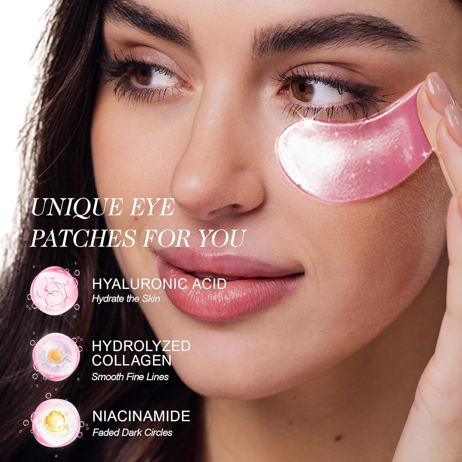 Parches para Ojos ZealSea - 20 Pares Hidrogel Anti-Ojeras