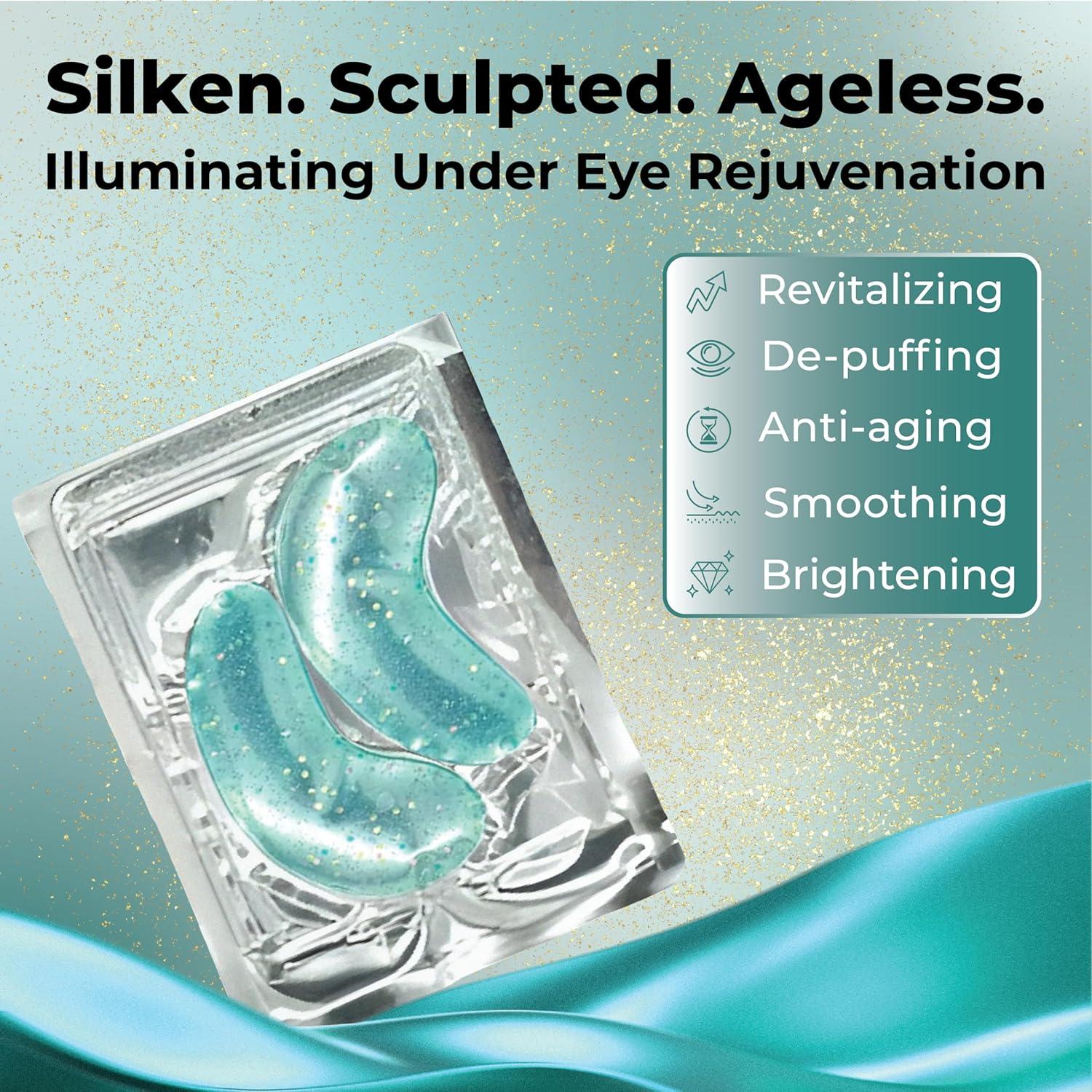 Mascarillas para Ojos de Gel Colágeno 24K Herbs Healthy - 20 Pares