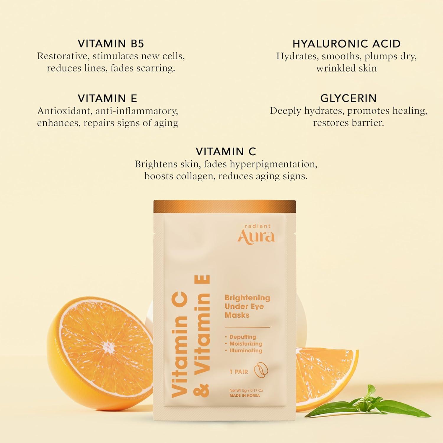 Parches para Ojos Klar and Co con Vitamina C y E - 5 Pares