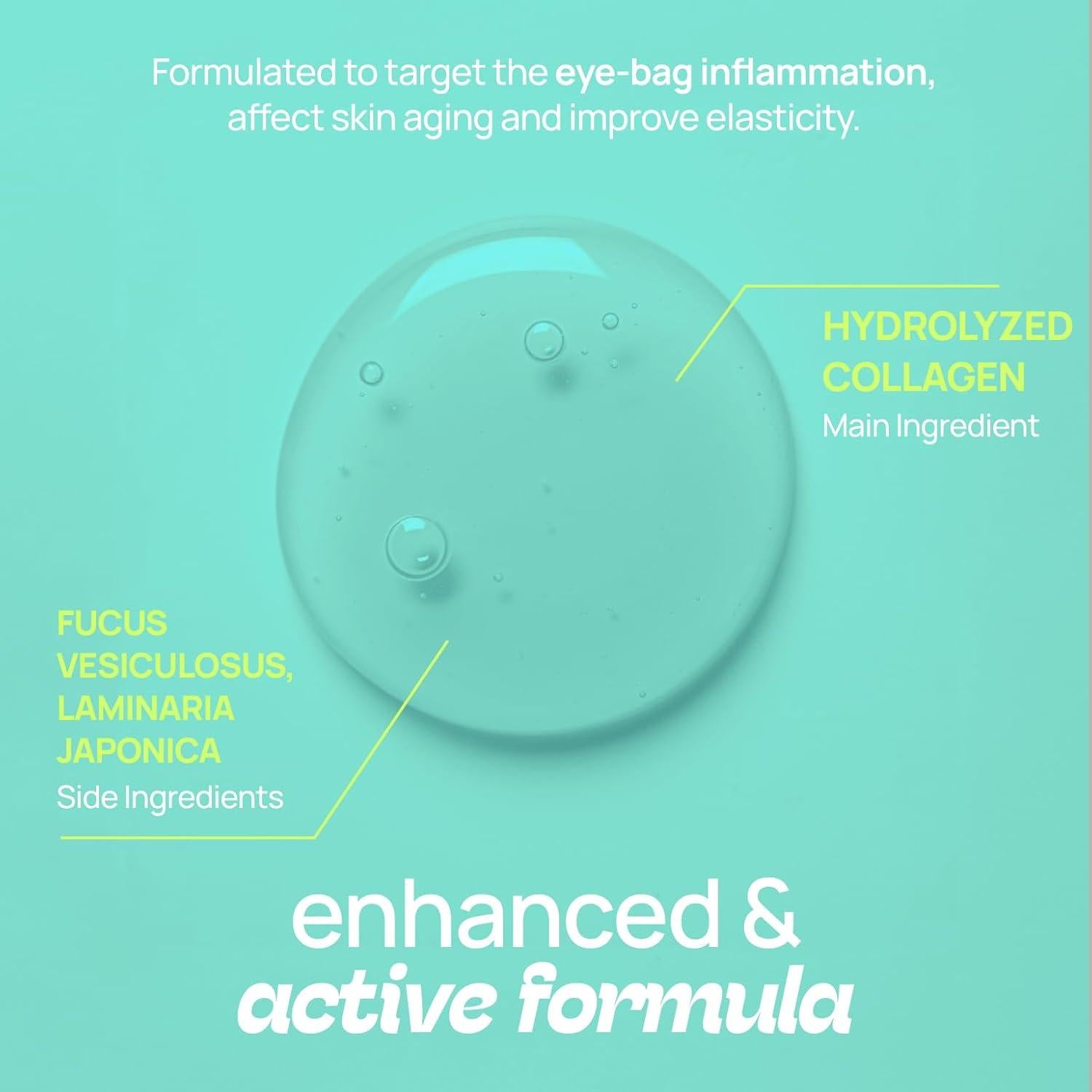 Parche para Ojos Hidrogel Elluma Beauty - 12 Pares Hidratantes