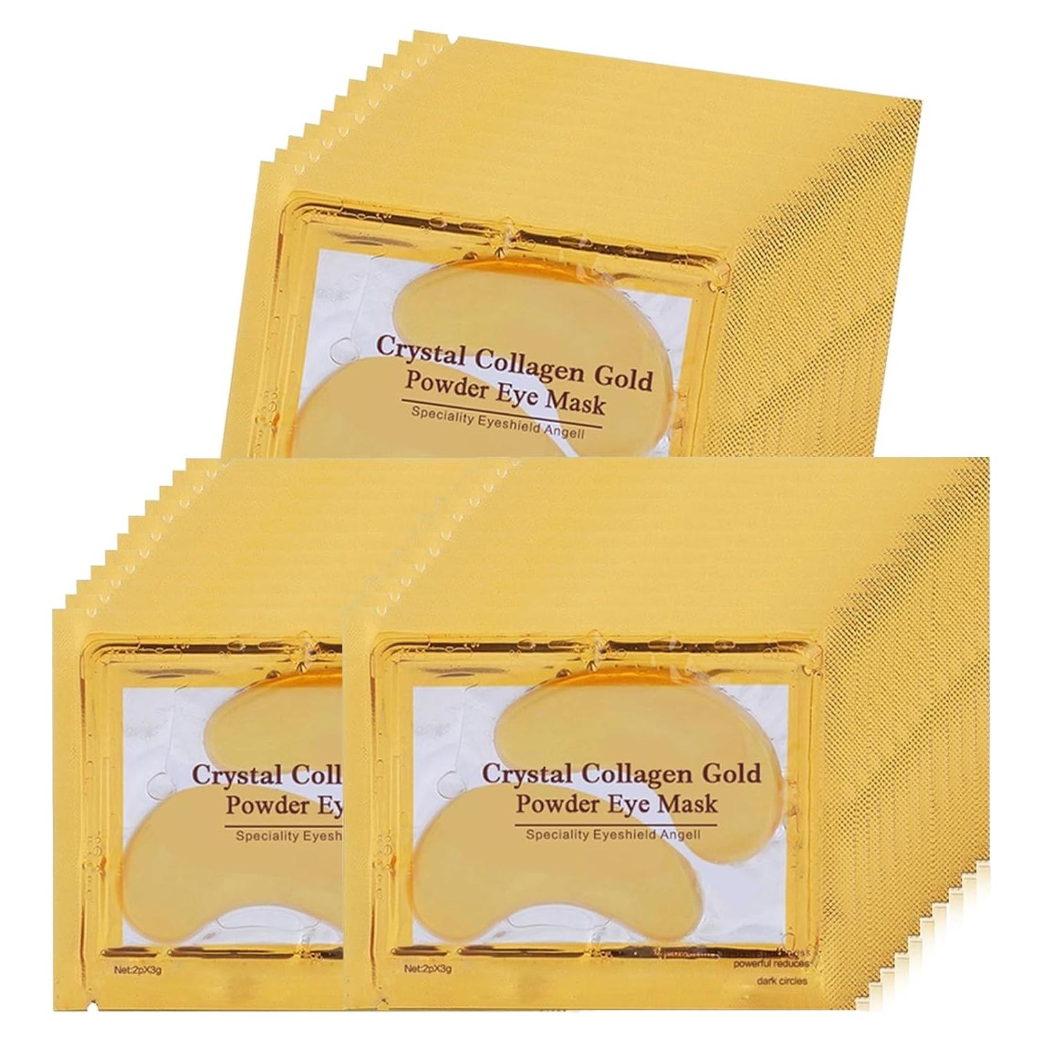 Parche para Ojos Dorado Felico - 30 Pares Colágeno Hidratante