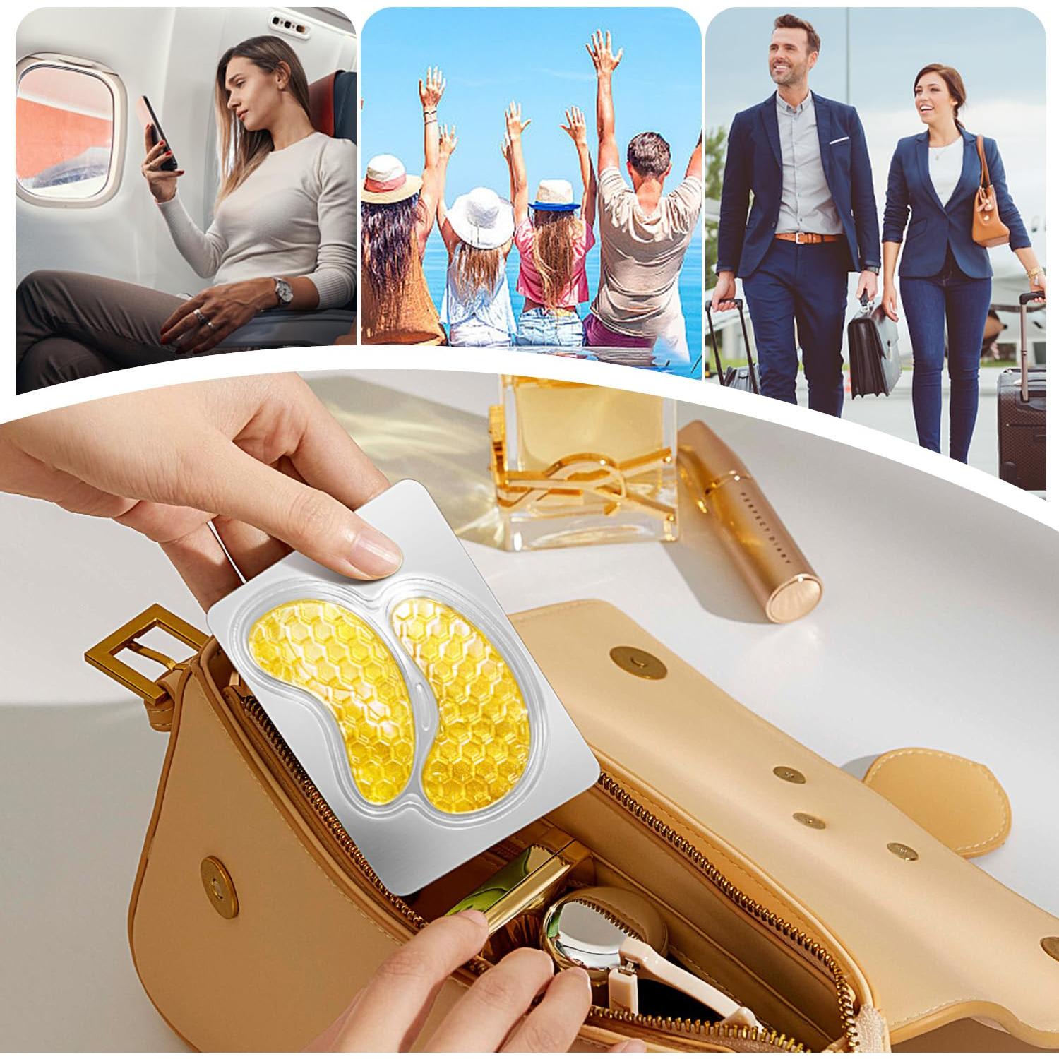 Mascarilla de Ojos Hidratante Yargkos 60 Pcs Colágeno 24K