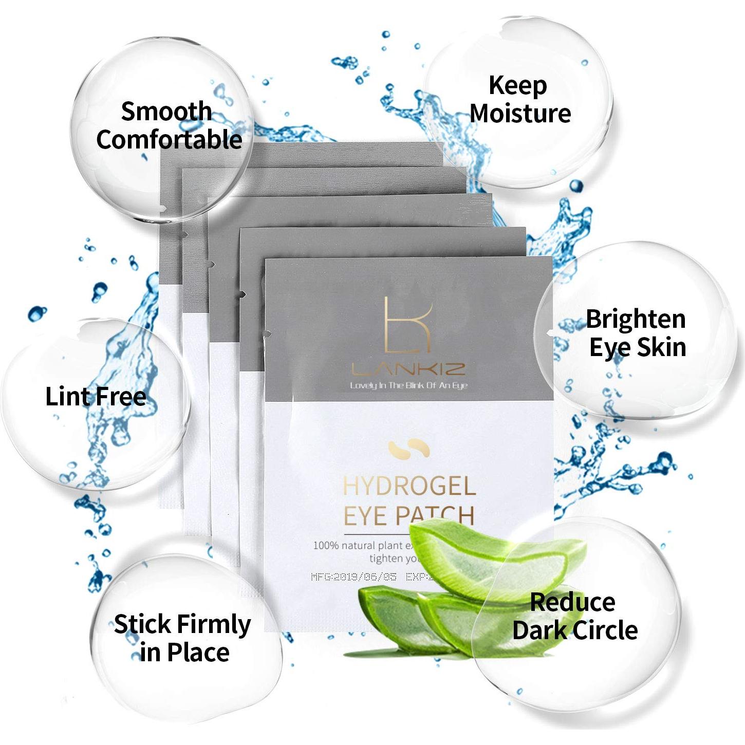 Almohadillas de Gel LANKIZ 100 Pares Hidratantes para Ojos