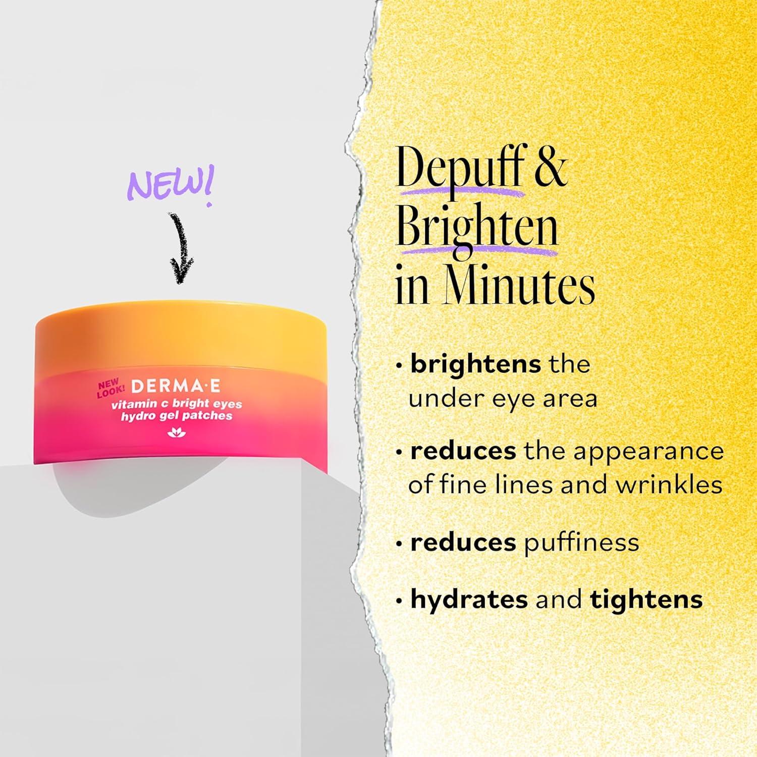 Parches Hidrogel para Ojos Derma E con Vitamina C - 30 Pares