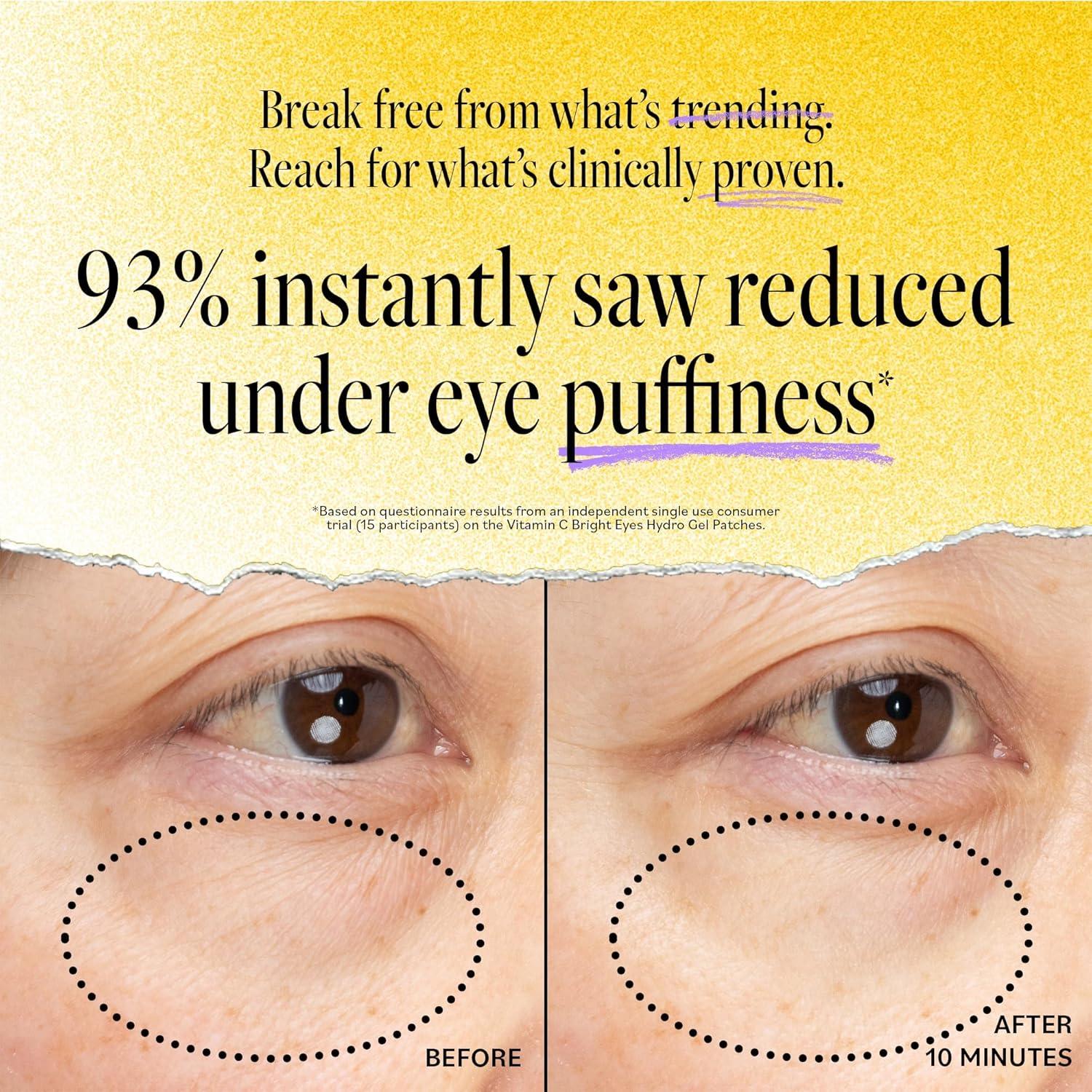 Parches Hidrogel para Ojos Derma E con Vitamina C - 30 Pares