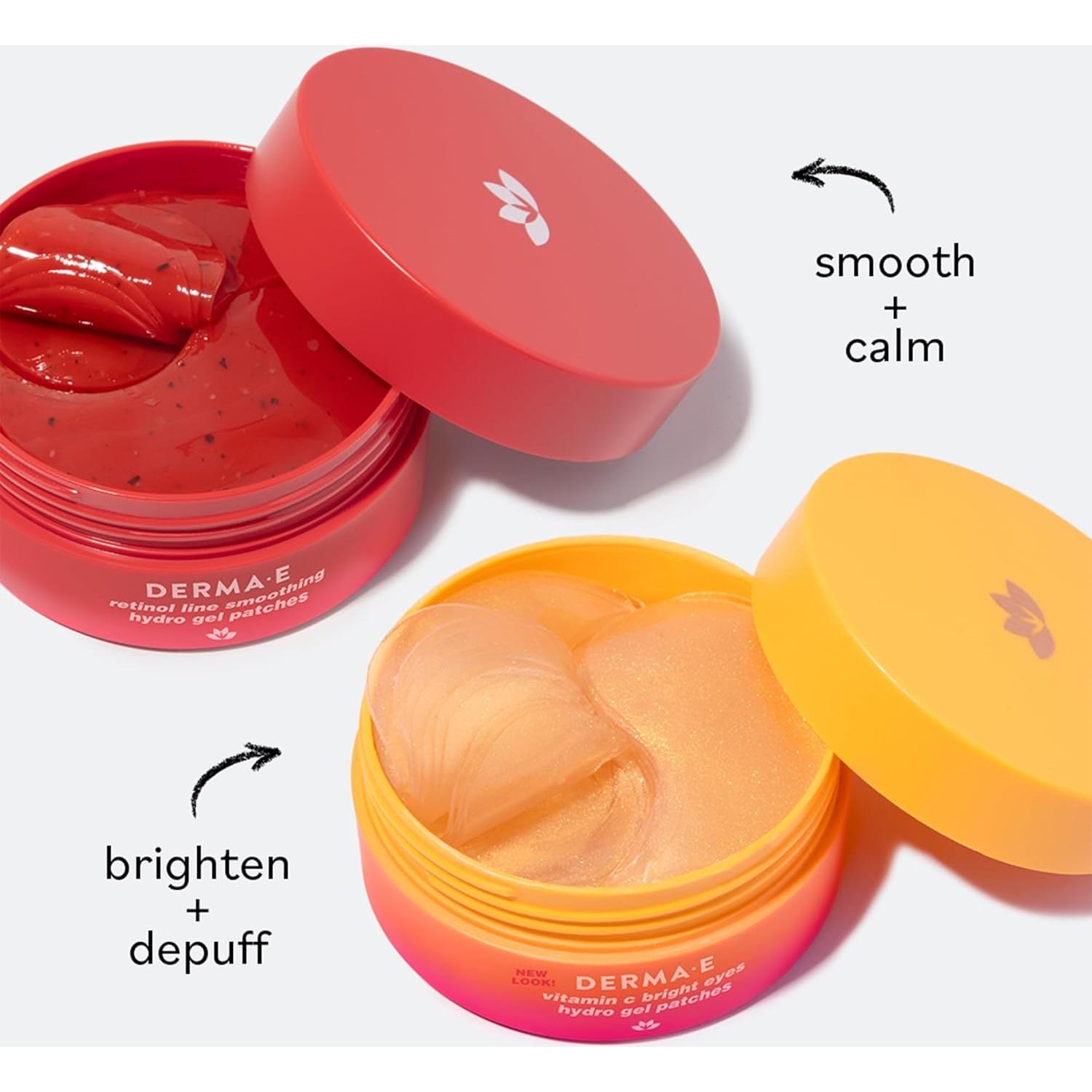 Parches Hidrogel para Ojos Derma E con Vitamina C - 30 Pares