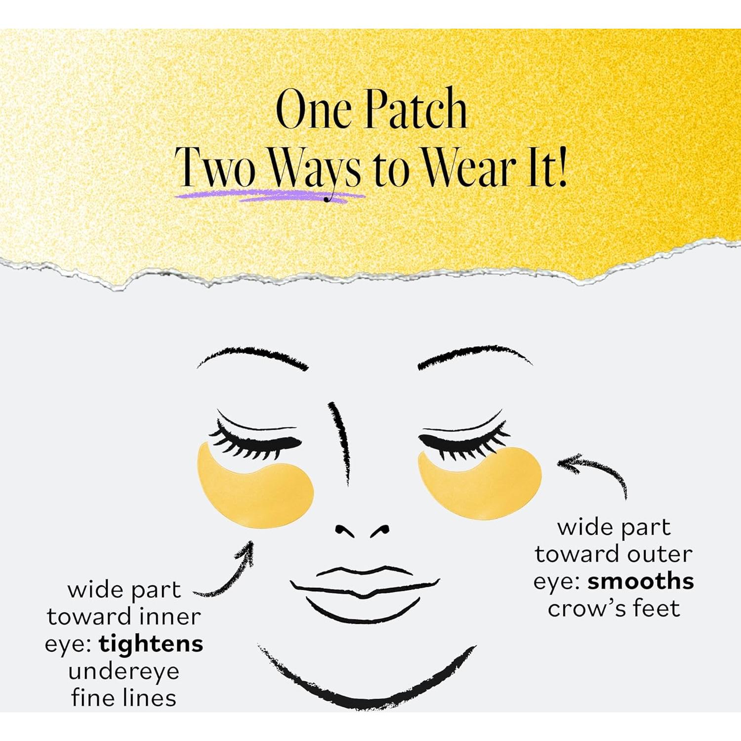 Parches Hidrogel para Ojos Derma E con Vitamina C - 30 Pares