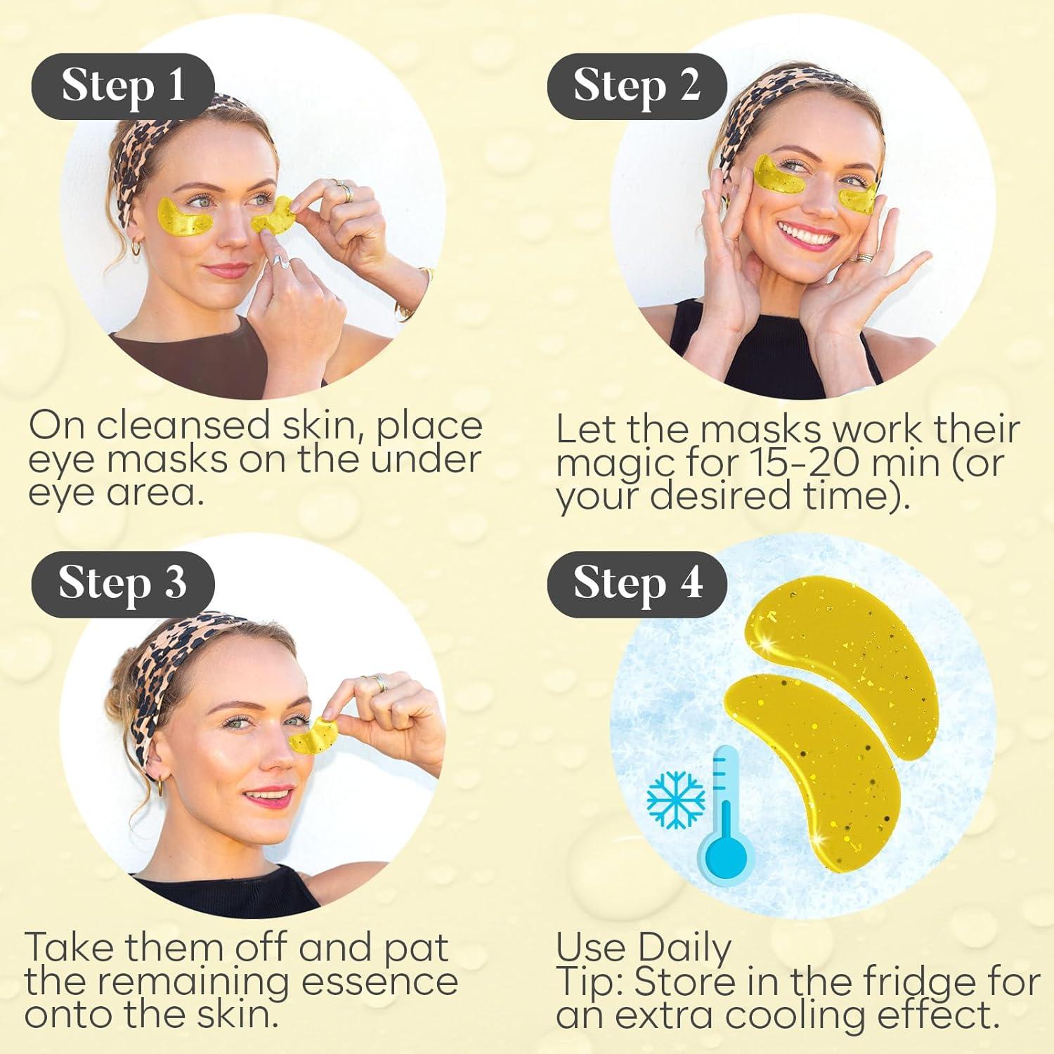 Parches para Ojos Bloomora - Hidratación Día y Noche (30 Pares)