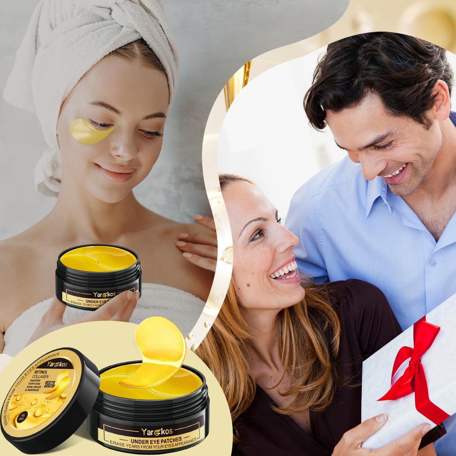 60 Parches de Ojos Hidratantes Yargkos 24K - Anti-Ojeras